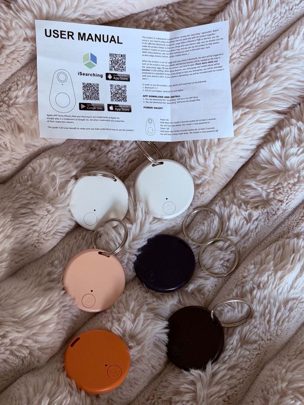 iSearching Bluetooth Anti-Lost Key Tracker Finder Set of 5